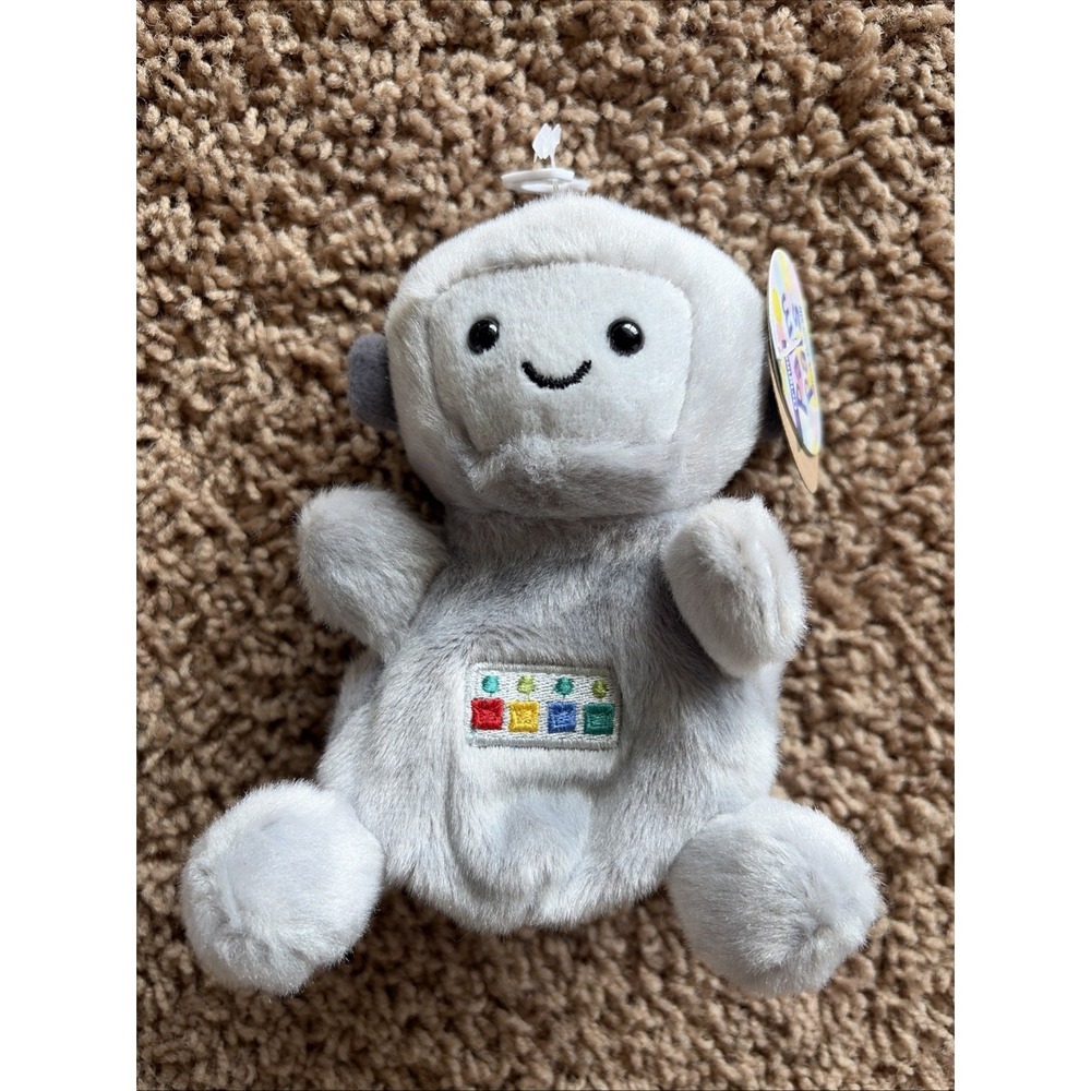Aurora Palm Pals Gray 5" GADGET ROBOT  Plush Stuffed Animal Toy NEW NWT